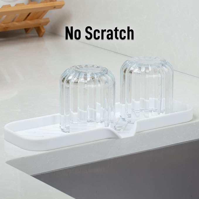 Zulay Kitchen Large Silicone Sponge Holder – Flexible Sink Organizer Tray - Image 7