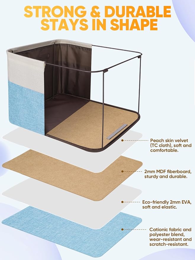 BALEINE 1 Pack Fabric Closet Storage Bins - Image 3