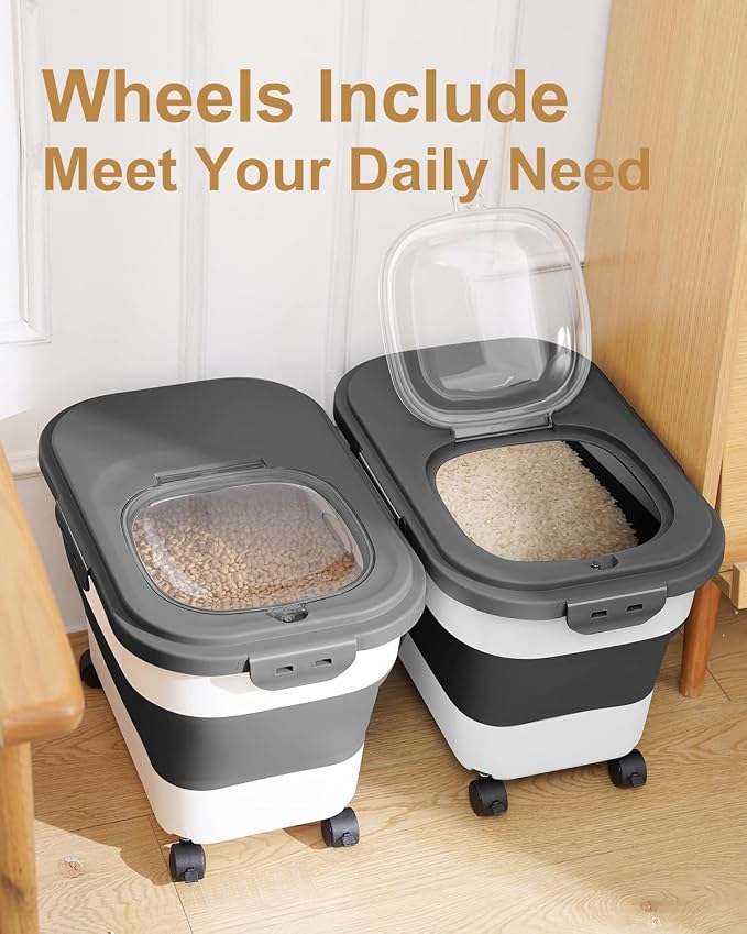 20-30 Lbs Rice Storage Container, Collapsible Food Storage Containers - Image 5
