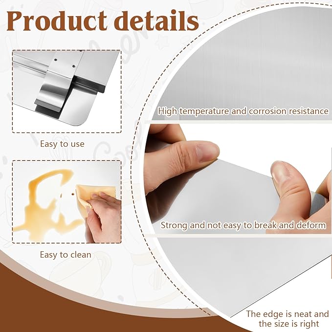 Ferraycle 2 Packs Stainless Steel Fryer Splash Guard Commercial Side Stove - Image 3