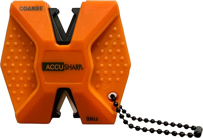 AccuSharp Pull Through Knife Sharpener Keychain, 2-Stage Sharpener by AccuSharpKnifeSharpeners