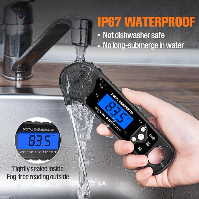 AMMZO Meat Thermometer Digital, Instant Read Food Thermometer - Image 3