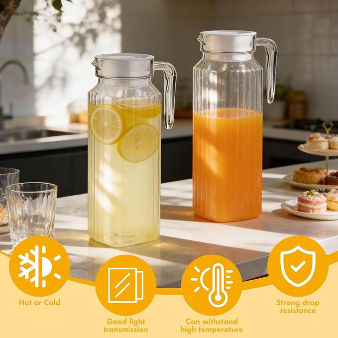 Didaey 4 Pcs Acrylic Water Pitcher - Image 4