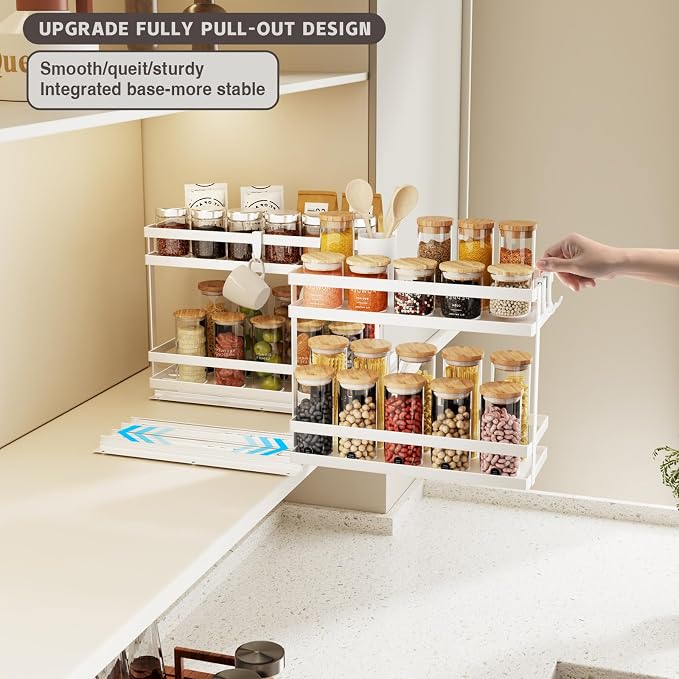 Magheo Pull Out Spice Rack Organizer - Image 2