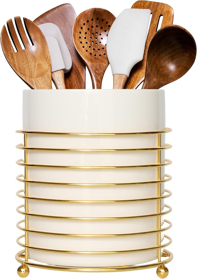 Utensil Holder for Kitchen Counter Large Cooking Utensil Holder by SIEBOLD