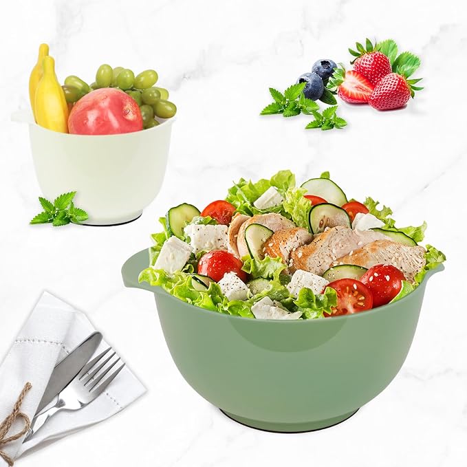 BoxedHome Classic Mixing Bowl Set, BPA Free Plastic, Microwave and Dishwasher - Image 7