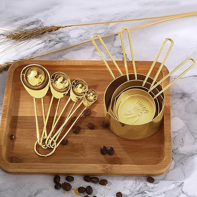 Gold Measuring Cups and Spoons Set - Image 5
