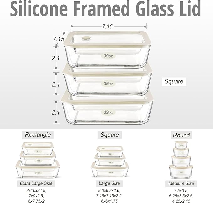 Urban Green Glass Food Container Set - Image 3
