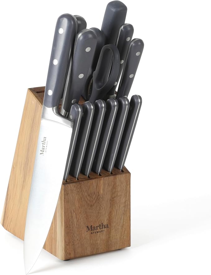MARTHA STEWART Eastwalk 14 Piece High Carbon Stainless Steel Cutlery Knife by MarthaStewart