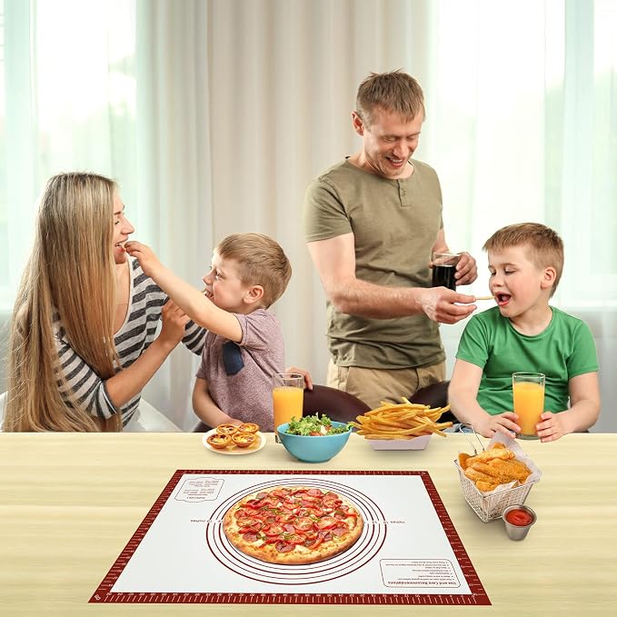 Silicone Baking Pastry Mat, Non Stick Dough Rolling Sheet - Image 7