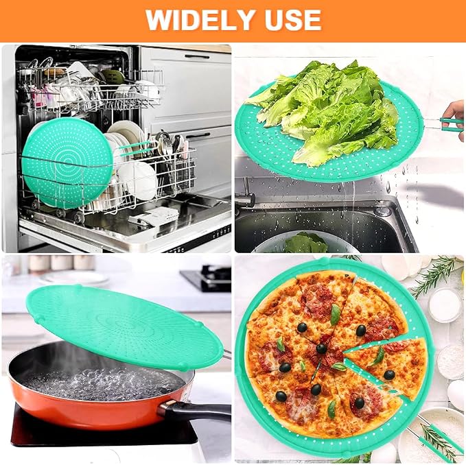 Splatter Screen for Frying Pan, Grease Splatter Guard, Heat-Resistant Splatter - Image 5