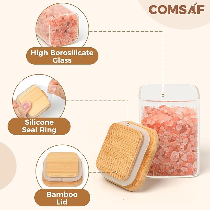 ComSaf 6Pcs 6 oz Spice Jars - Image 7