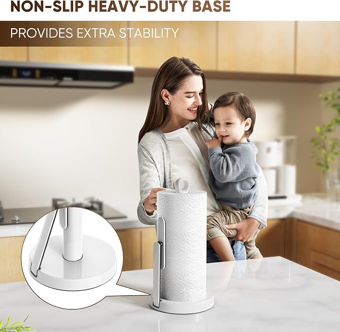 theaoo Heavy-Duty Stainless Steel Paper Towel Holder - Image 8
