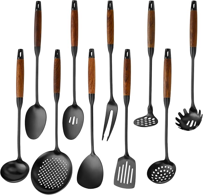 Izurok 18/10 Stainless Steel Kitchen Utensils Set, 10 Piece Cooking Utensils by IzurokBuynow