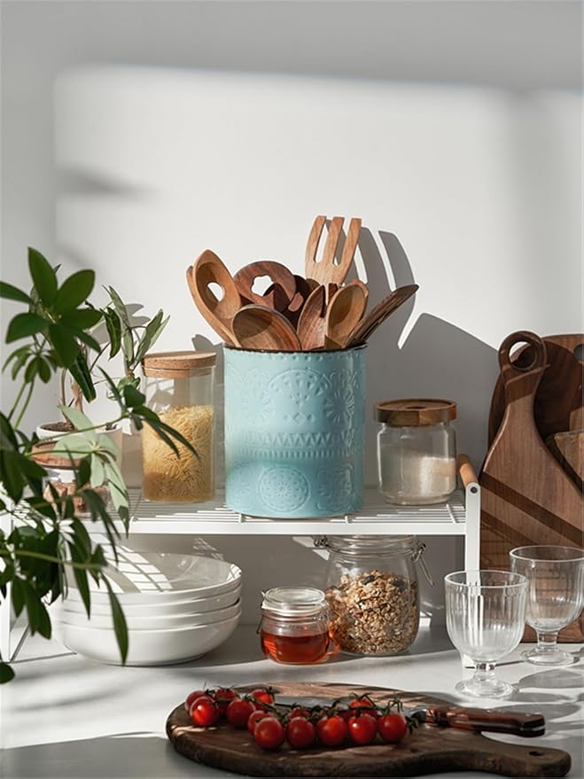 DOWAN 7.2" Kitchen Utensil Holder, Extra Large Farmhouse Utensil Holders - Image 5