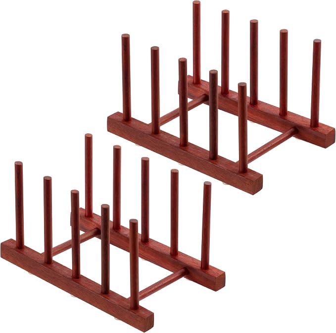 HBlife 2pcs Rosewood Wooden Dish Drying Rack by HBlife