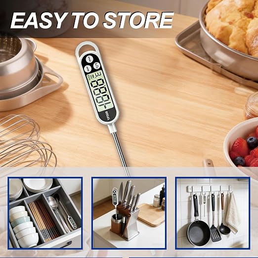 Electronic Digital Display Thermometer, 304 Long Probe, Suitable - Image 6