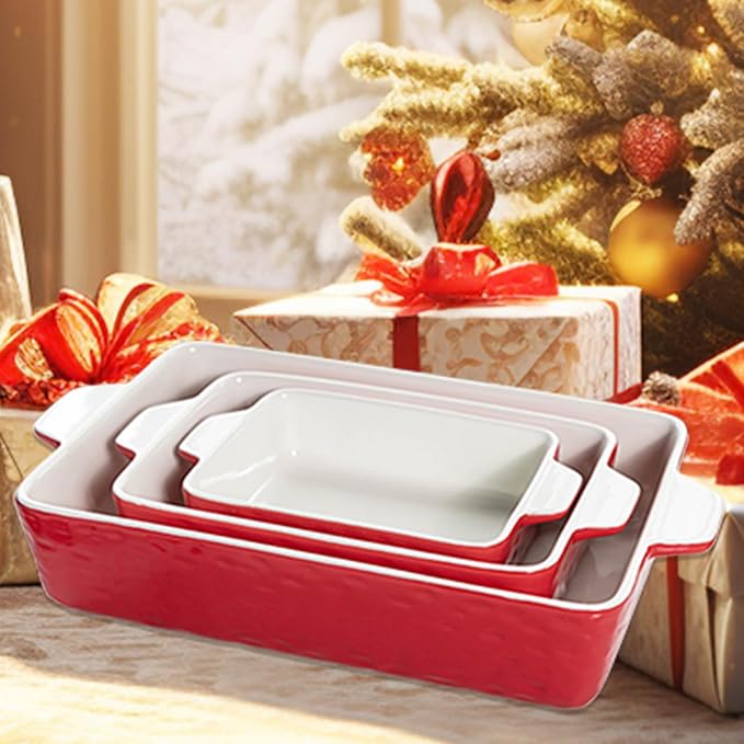 Casserole Dishes for Oven, Ceramic Baking Dishes, Lasagna Pan - Image 2