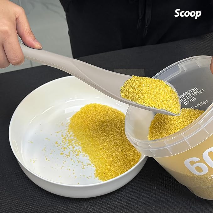 Cooking Spoon for Nonstick Cookwares, VOVOLY Silicone Spoon for Mixing - Image 8