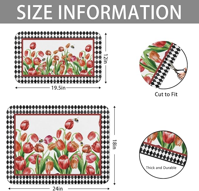 Dish Drying Mat for Kitchen Counter 2 Pack - Image 5