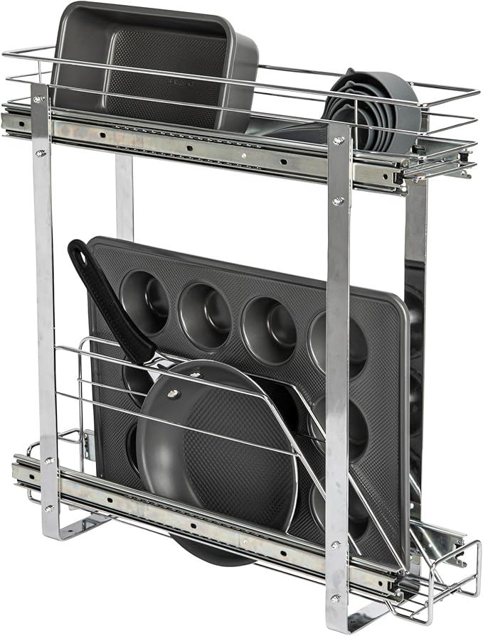Household Essentials Glidez Multipurpose Chrome-Plated Steel Pull-Out/Slide-Out by HouseholdEssentials