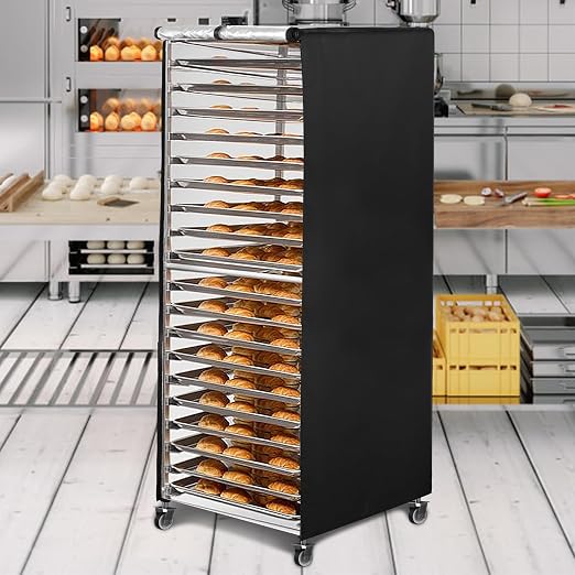 Black 20tier Sheet Pan Rack/Bun Pan Rack Cover - Image 2