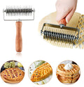 Stainless Steel Dough Lattice Top Cookie Pie Pizza Bread Pastry Crust Roller by miattcld+of+brand+
