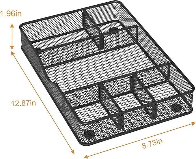 VyGrow Desk Drawer Organizer Tray, Metal Mesh Drawer Organizer - Image 4