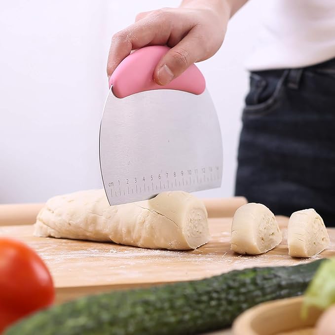 1 pcs Dough Pastry Scraper Chopper/Stainless Steel Dough Scraper Cutter - Image 7