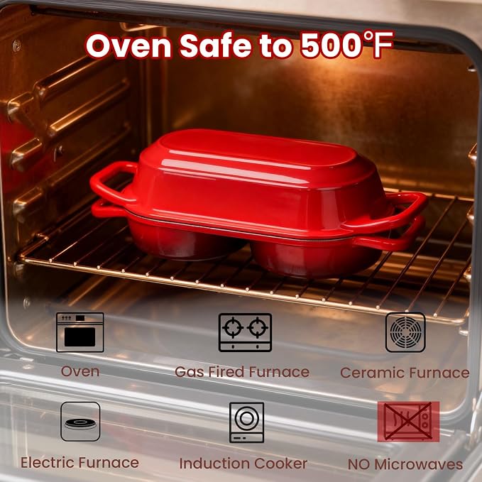 YONILL Mini Double Dutch Oven for Sourdough Bread Baking - Image 6