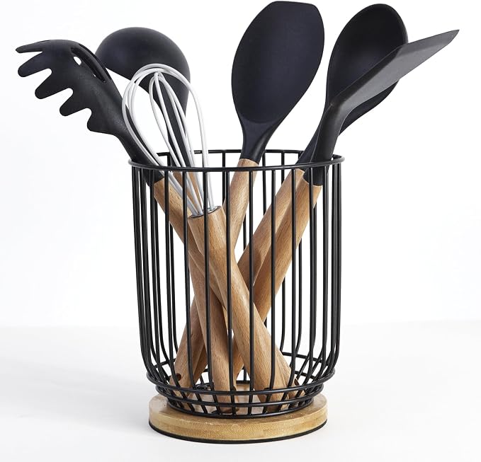 WDT Tool Utensil holder for Kitchen Counter，Large Utensils Holder For Farmhouse by WDT+Tool