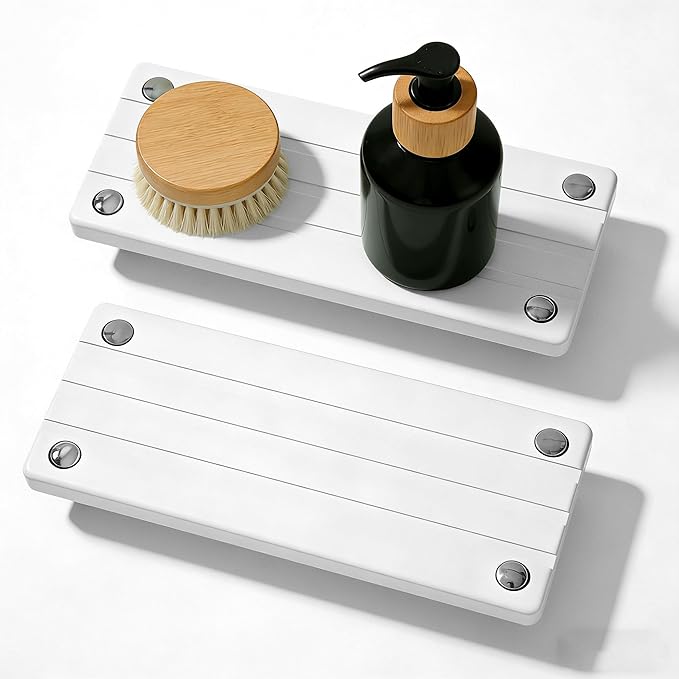 2PCS Instant Dry Sink Caddy for Bathroom Counter, Durable Kitchen Sink Organizer by Unknown