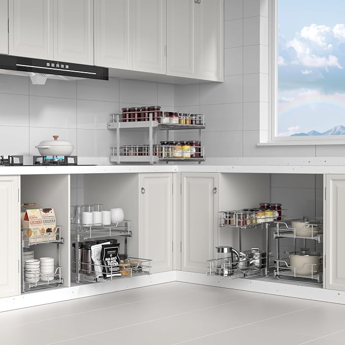 ZOINLIY Pull Out Cabinet Organizer, Versatile Slide Out Kitchen Organizers and - Image 7