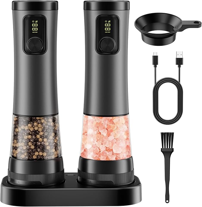 Electric Salt and Pepper Grinder Set - Image 7