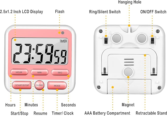 KTKUDY Digital Kitchen Timer - Image 7