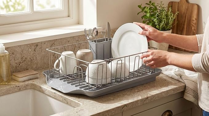 Farberware Classic 3-Piece Dish Drying Rack Set - Image 7