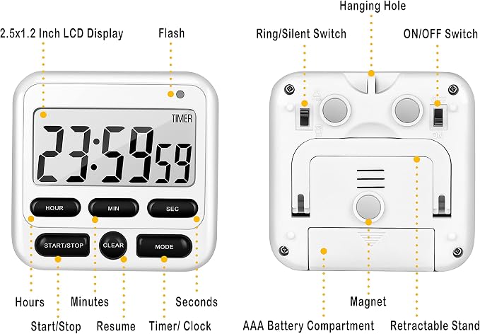 KTKUDY Digital Kitchen Timer - Image 7