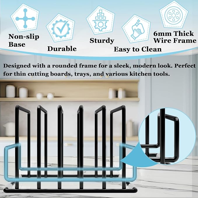 Cutting Board Organizer Rack - Image 3