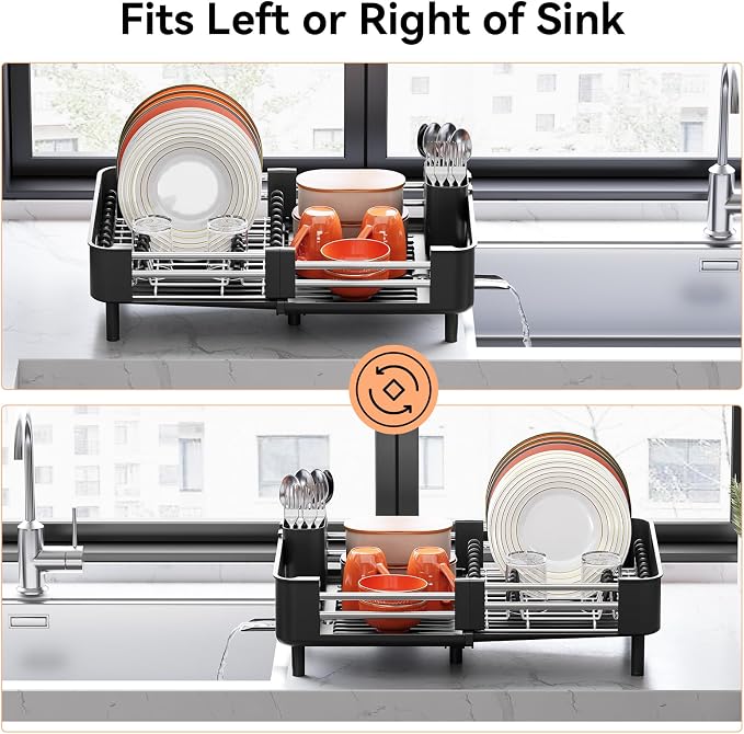 Urackify Stainless Steel Dish Drying Rack - Image 5