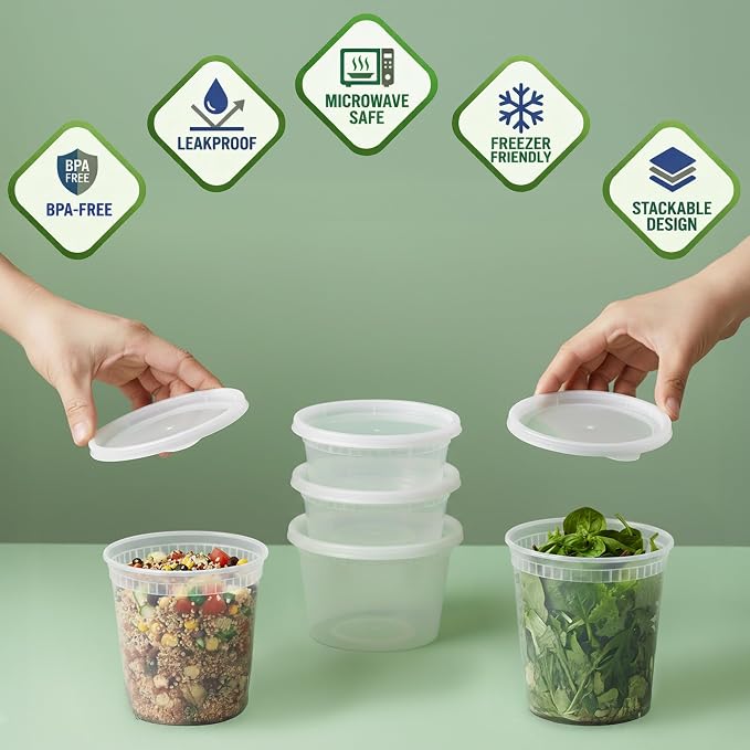 JoyServe 120 Sets Deli Containers - Image 3