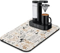 Coffee Bar Mat, Fits Under Coffee Machine, Dish Drying Mat by Kuyig+Home