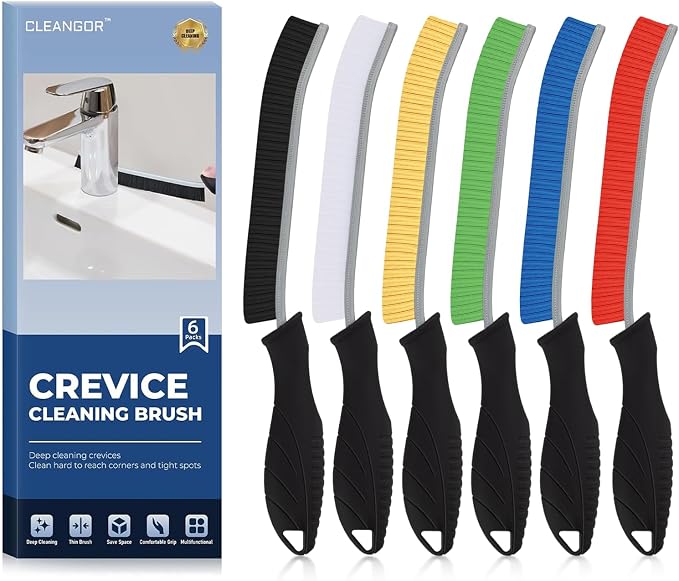 CLEANGOR Crevice Cleaning Brushes, Cleaner Scrub Brush Tool by Cleangor