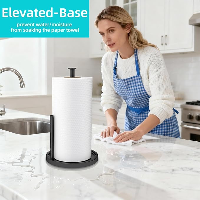 Paper Towel Holder Countertop, Standing Paper Roll Holder - Image 3