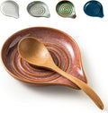 LAUCHUH Spoon Rest for Stove Top, Cooking Spoons, Kiln-Transformed Red by LAUCHUH