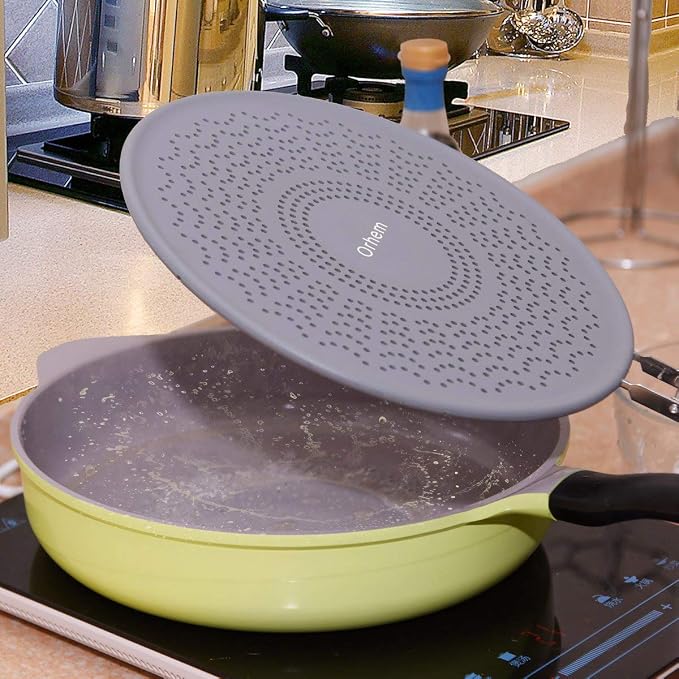 11" Silicone Splatter Screen Pan Cover - Image 5