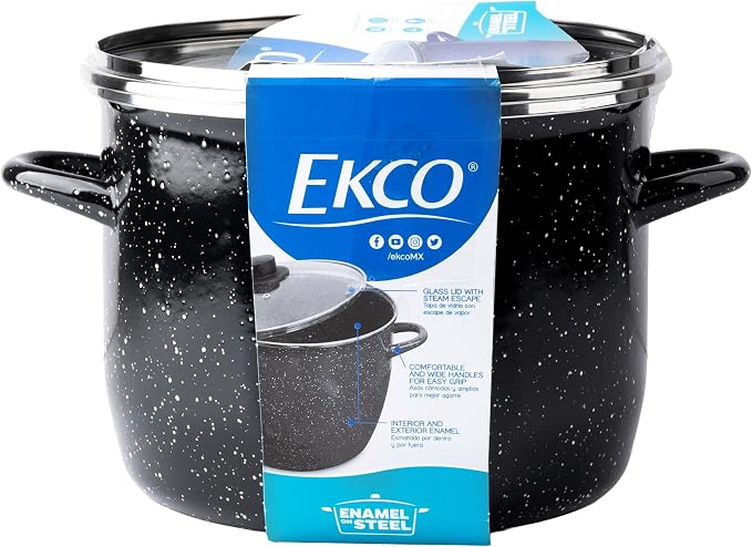 EKCO EOS 8-Quart Speckled Stockpot - Image 9