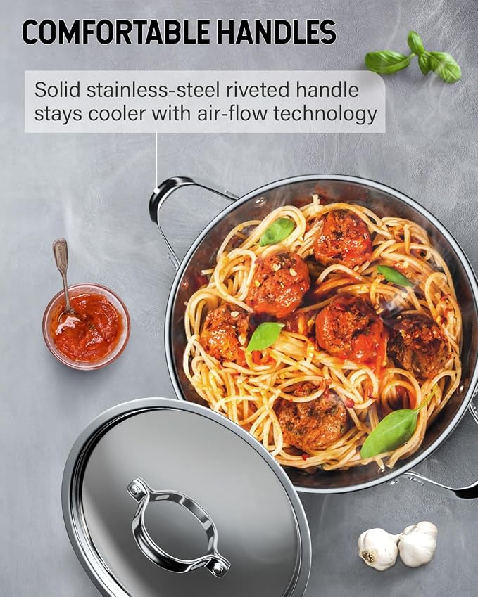 Cooks Standard 18/10 Stainless Steel Stockpot 12-Quart, Classic Deep Cooking - Image 5