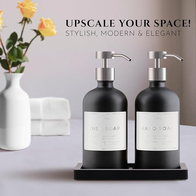 Glass Soap Dispenser Set of 2 - Image 2