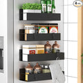 HuggieGems 4 Pack Magnetic Spice Storage Rack Organizer by HuggieGems