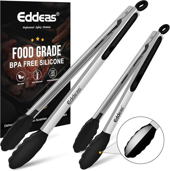 17 & 12 Inch Extra Long Kitchen Tongs by Eddeas